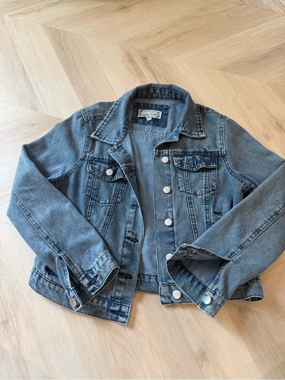 Vintage Style women’s denim Jacket - Blue